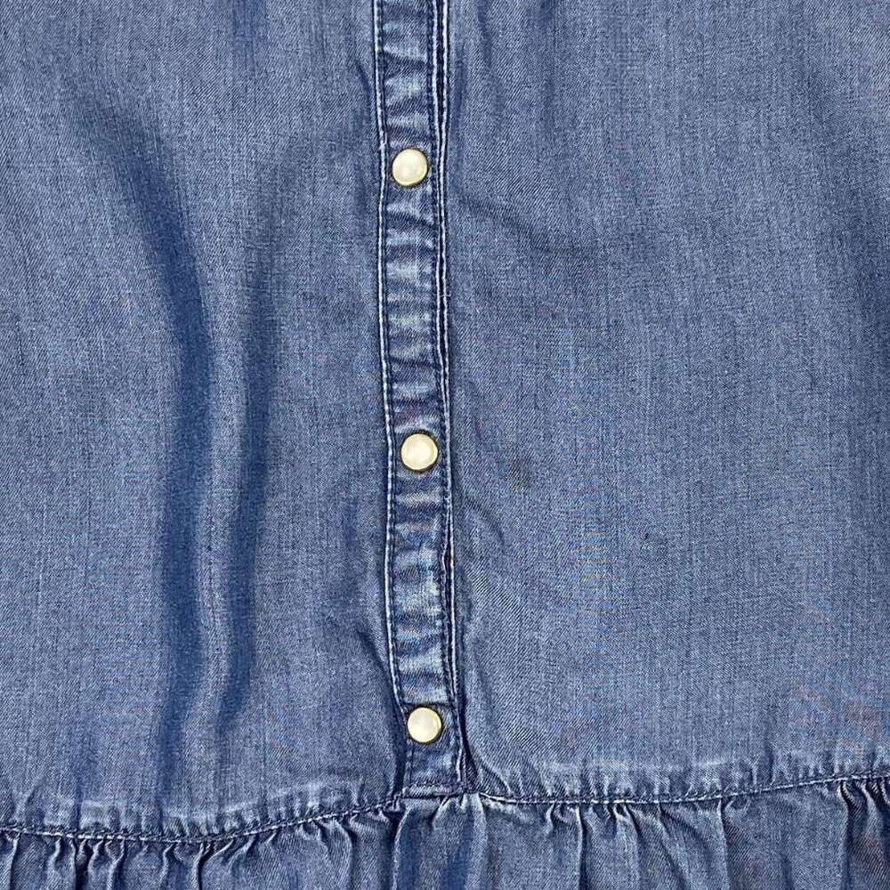 Mayoral Jeans Lace Trimmed Denim Dress - Picture 5 of 10